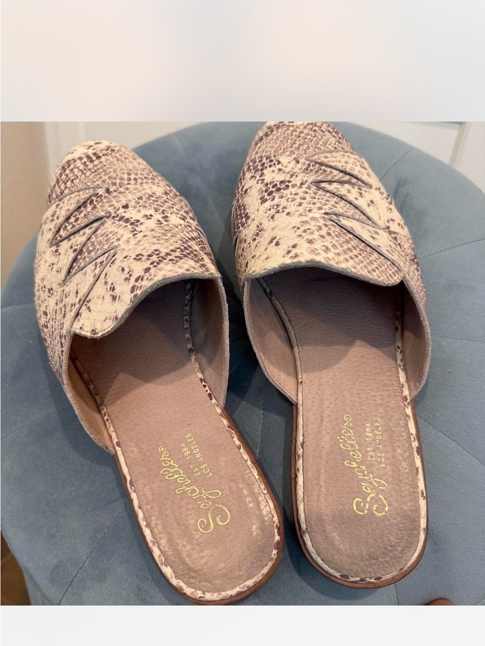 Seychelles Impersonate Mule Snake Print Mules US 9